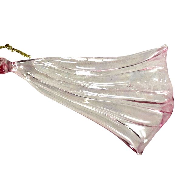 Dillard's Trimmings Pink Iridescent Clear Glass Bird Christmas Ornaments-Pair - Picture 9 of 11